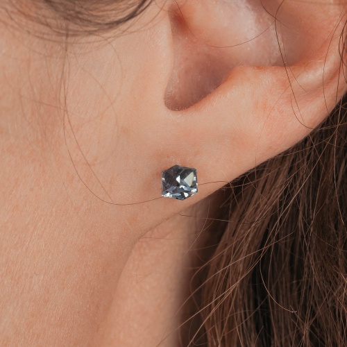 Пусеты Fiore Luna  Grey, SWE2127/1 GRE S фото 4